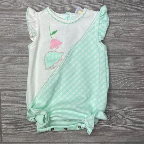 Vintage Carter’s romper jumper with turtle pastel one piece 9 months